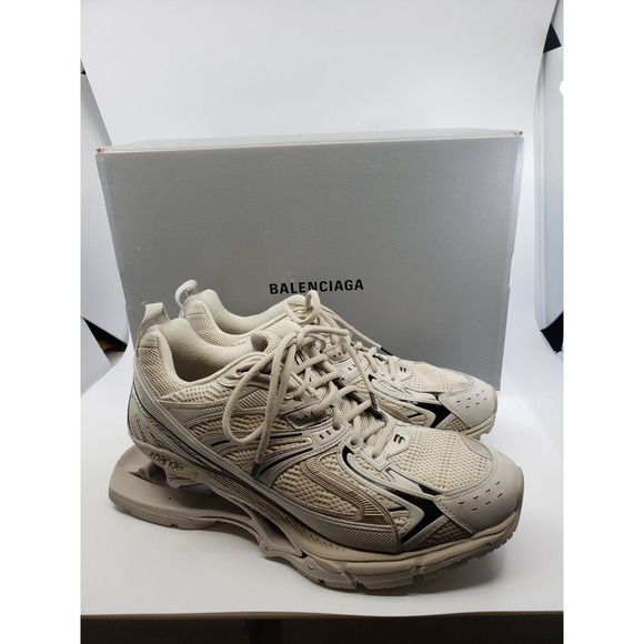 MEN'S BALENCIAGA x-pander sneaker - beige black SZ EU 46 US 13 $980 LACE UP - Picture 1 of 9
